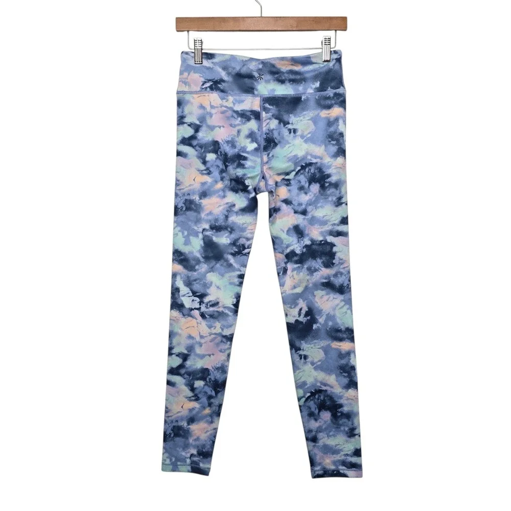 Athleta Girl High Rise Leggings Bundle XXL 16 Chit Chat Milky Way Tight Blue 2pk
